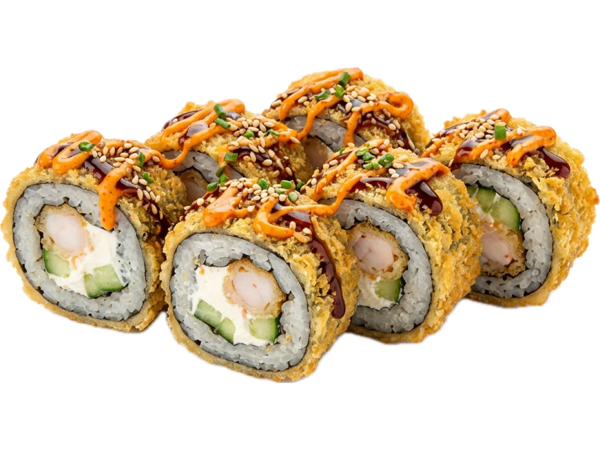Tempura rullis ar garneli — tempura rulli