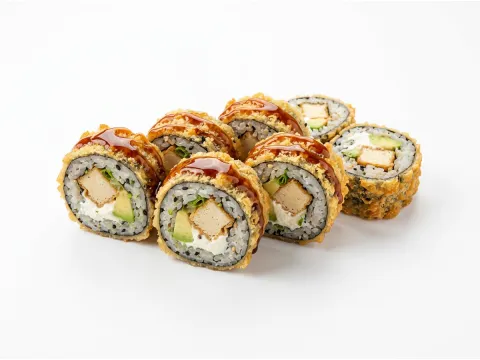 Tofu tempura rullis — Veģetārie suši